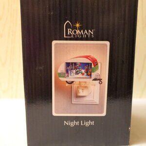 Roman Lights Night Light - Christmas Scene on Trailer - New in Box